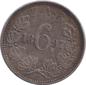 1897 SILVER SIXPENCE - SILVER WORLD COINS - Cambridgeshire Coins
