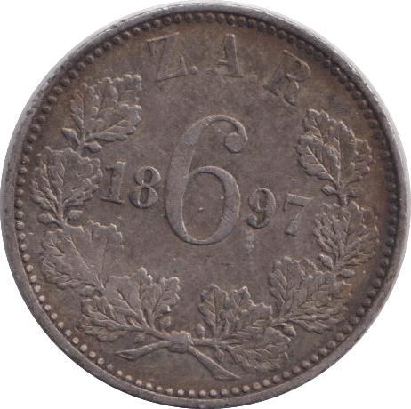 1897 SILVER SIXPENCE - SILVER WORLD COINS - Cambridgeshire Coins