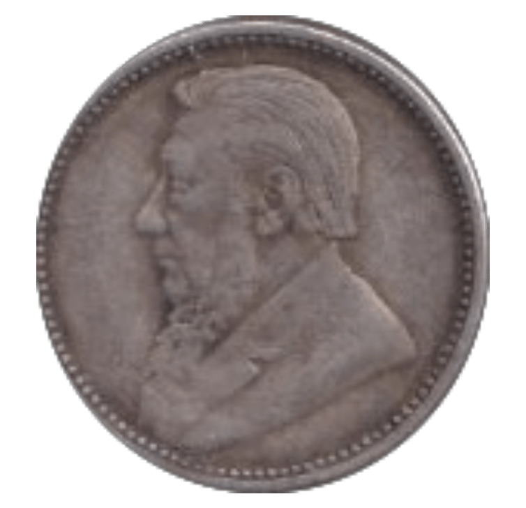 1897 SILVER SOUTH AFRICA SIX PENCE - SILVER WORLD COINS - Cambridgeshire Coins