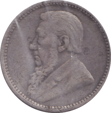 1897 SILVER THREEPENCE SOUTH AFRICA BOAR - SILVER WORLD COINS - Cambridgeshire Coins