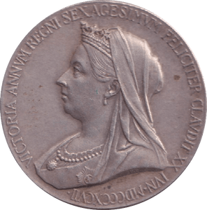 1897 SILVER VICTORIA MEDALLION - MEDALS & MEDALLIONS - Cambridgeshire Coins