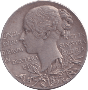 1897 SILVER VICTORIA MEDALLION - MEDALS & MEDALLIONS - Cambridgeshire Coins