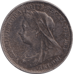 1897 SIXPENCE ( EF ) - SIXPENCE - Cambridgeshire Coins