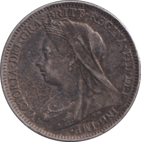 1897 SIXPENCE ( EF ) - SIXPENCE - Cambridgeshire Coins