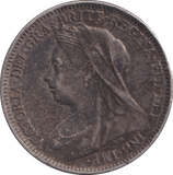 1897 SIXPENCE ( EF ) - SIXPENCE - Cambridgeshire Coins