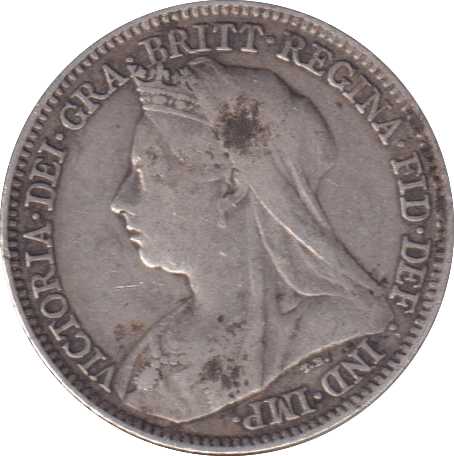 1897 SIXPENCE (GF) - SIXPENCE - Cambridgeshire Coins