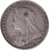 1897 SIXPENCE (GF) - SIXPENCE - Cambridgeshire Coins