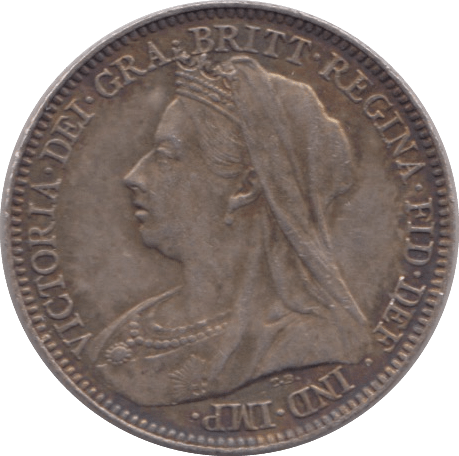 1897 SIXPENCE ( GVF ) - SIXPENCE - Cambridgeshire Coins