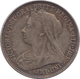 1897 SIXPENCE ( GVF ) - SIXPENCE - Cambridgeshire Coins