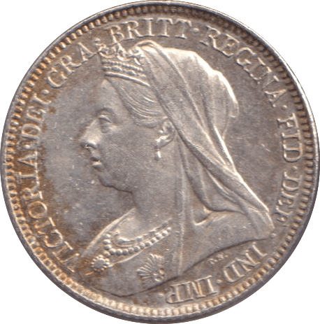 1897 SIXPENCE ( GVF ) - SIXPENCE - Cambridgeshire Coins