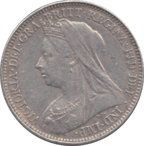 1897 SIXPENCE ( GVF ) - SIXPENCE - Cambridgeshire Coins
