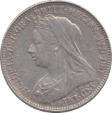 1897 SIXPENCE ( GVF ) - SIXPENCE - Cambridgeshire Coins