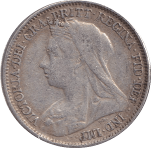 1897 SIXPENCE ( VF ) - WORLD COINS - Cambridgeshire Coins
