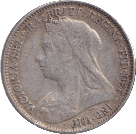 1897 SIXPENCE ( VF ) - WORLD COINS - Cambridgeshire Coins