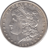 1897 USA SILVER MORGAN DOLLAR PHILADELPHIA - SILVER WORLD COINS - Cambridgeshire Coins