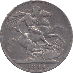 1898 CROWN ( F ) - CROWN - Cambridgeshire Coins