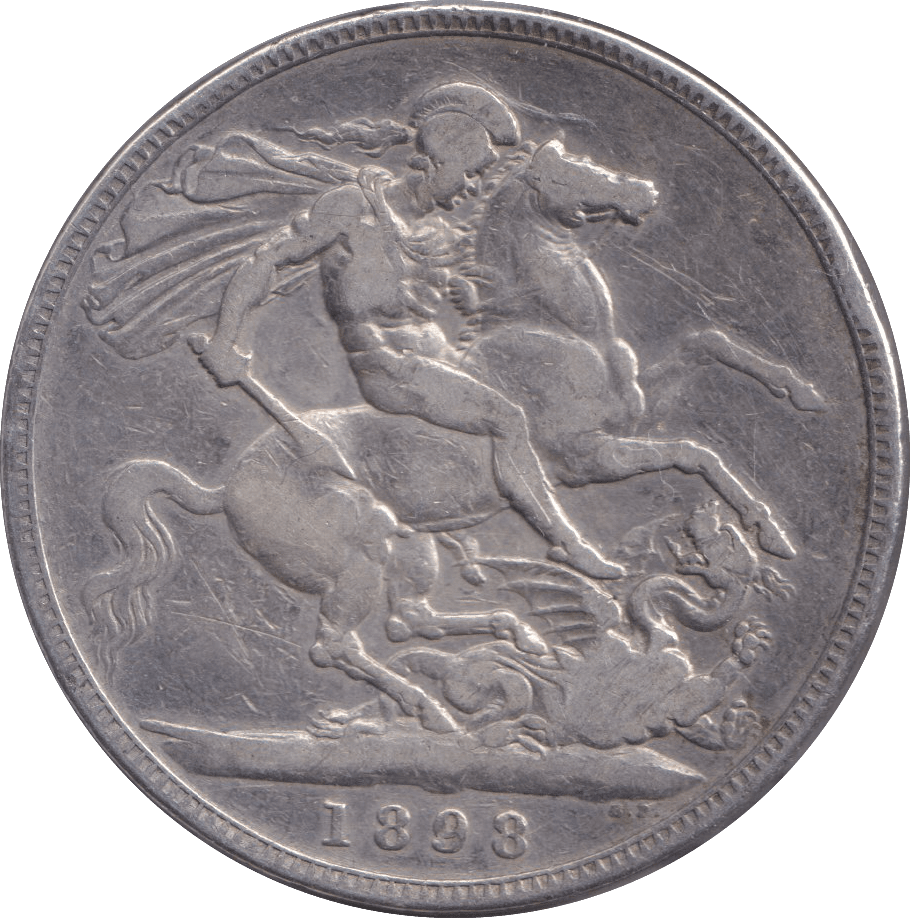 1898 CROWN ( FINE ) - CROWN - Cambridgeshire Coins
