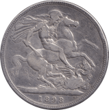 1898 CROWN ( FINE ) - CROWN - Cambridgeshire Coins