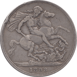 1898 CROWN ( FINE ) - CROWN - Cambridgeshire Coins