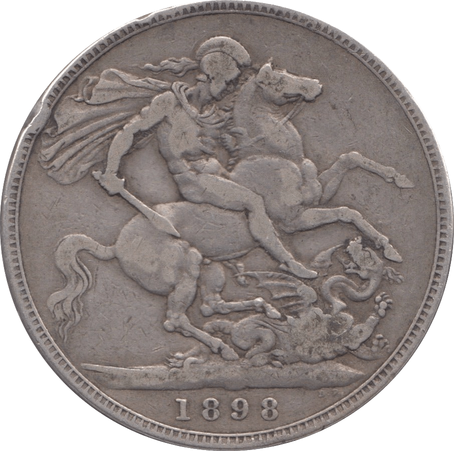 1898 CROWN ( FINE ) - CROWN - Cambridgeshire Coins