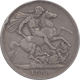 1898 CROWN ( FINE ) - CROWN - Cambridgeshire Coins