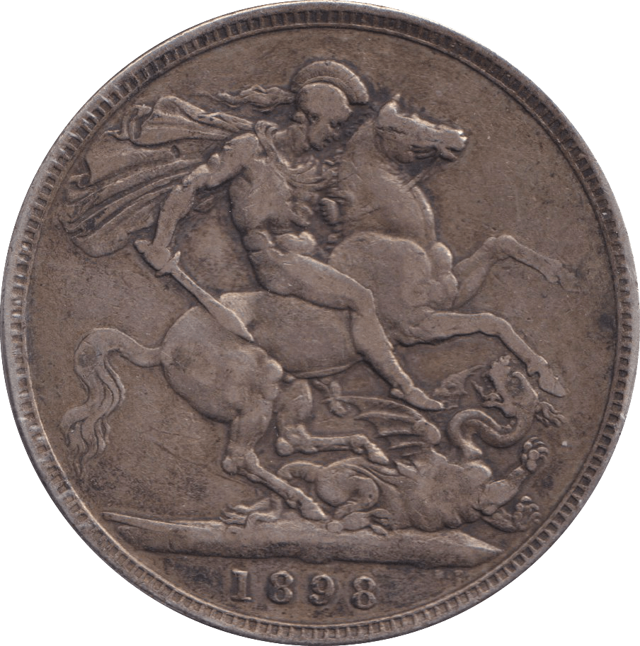 1898 CROWN ( FINE ) - CROWN - Cambridgeshire Coins