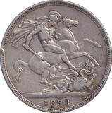 1898 CROWN ( FINE ) - CROWN - Cambridgeshire Coins