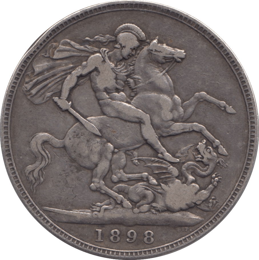 1898 CROWN ( FINE ) - CROWN - Cambridgeshire Coins