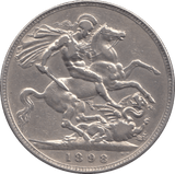 1898 CROWN ( FINE ) LXI - CROWN - Cambridgeshire Coins