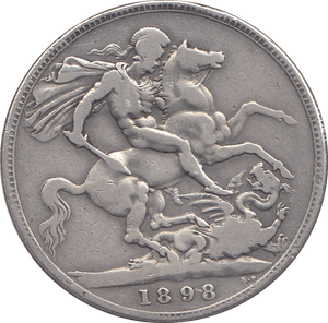1898 CROWN ( FINE ) LXI - CROWN - Cambridgeshire Coins