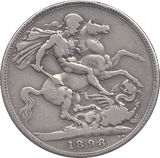 1898 CROWN ( FINE ) LXI - CROWN - Cambridgeshire Coins