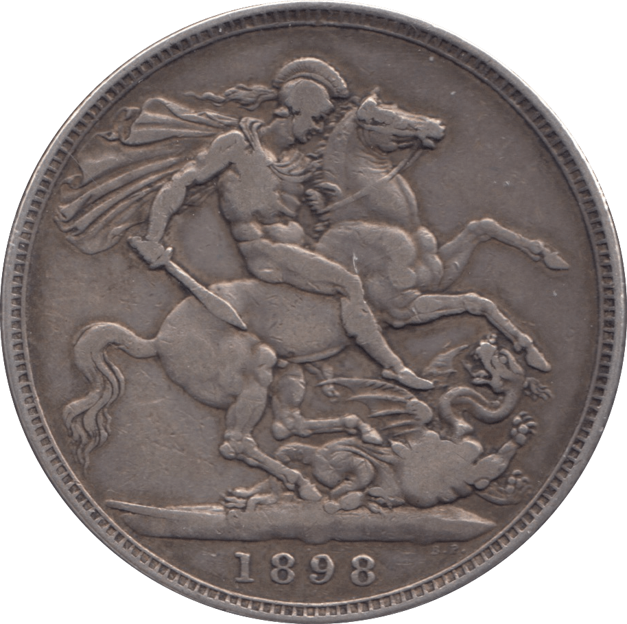 1898 CROWN ( FINE ) LXII - CROWN - Cambridgeshire Coins