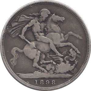 1898 CROWN ( FINE ) - WORLD COINS - Cambridgeshire Coins