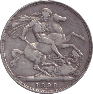 1898 CROWN ( GF ) - CROWN - Cambridgeshire Coins