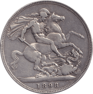 1898 CROWN ( GF ) - CROWN - Cambridgeshire Coins