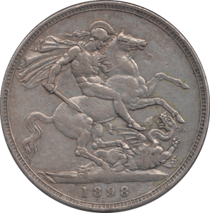 1898 CROWN ( GF ) - CROWN - Cambridgeshire Coins
