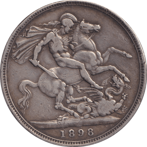 1898 CROWN ( GF ) - CROWN - Cambridgeshire Coins