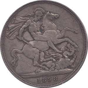 1898 CROWN ( GF ) - Crown - Cambridgeshire Coins