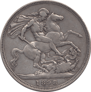 1898 CROWN ( GF ) - CROWN - Cambridgeshire Coins