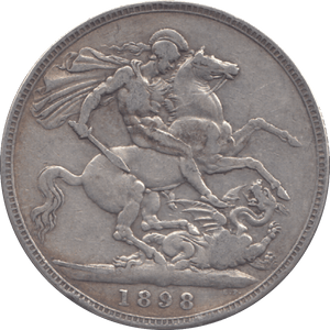 1898 CROWN ( GF ) - CROWN - Cambridgeshire Coins