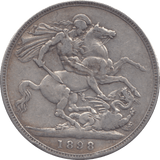 1898 CROWN ( GF ) - CROWN - Cambridgeshire Coins