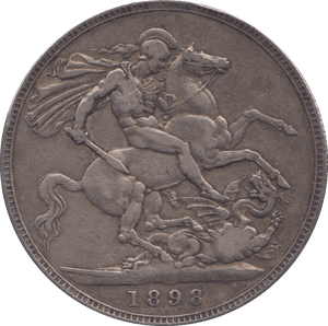 1898 CROWN ( GF ) - Crown - Cambridgeshire Coins