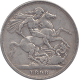1898 CROWN ( GF ) - CROWN - Cambridgeshire Coins