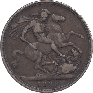 1898 CROWN ( GF ) LXII - CROWN - Cambridgeshire Coins