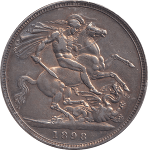 1898 CROWN ( GVF ) - CROWN - Cambridgeshire Coins