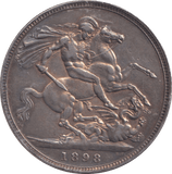 1898 CROWN ( GVF ) - CROWN - Cambridgeshire Coins