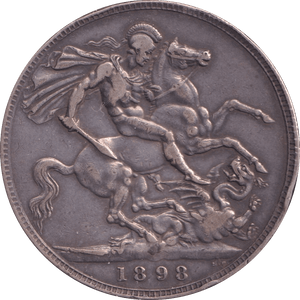 1898 CROWN ( VF ) - Crown - Cambridgeshire Coins