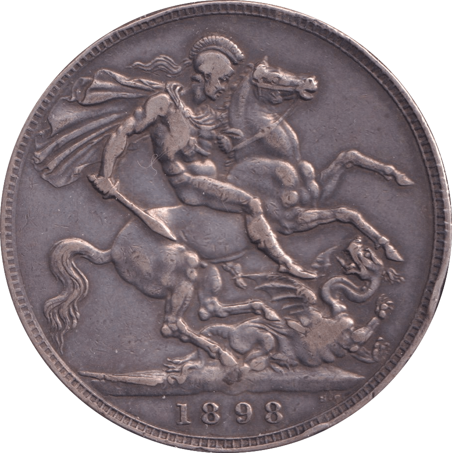 1898 CROWN ( VF ) - Crown - Cambridgeshire Coins