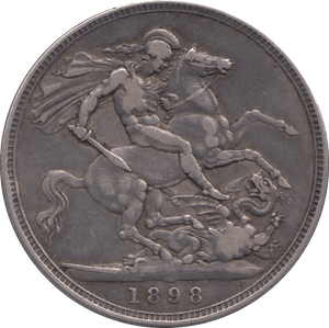 1898 CROWN ( VF ) LXI - CROWN - Cambridgeshire Coins