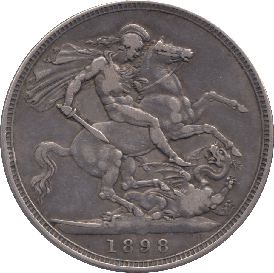 1898 CROWN ( VF ) LXI - CROWN - Cambridgeshire Coins